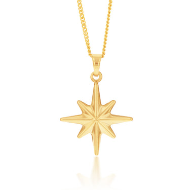 9ct Yellow Gold Star Pendant