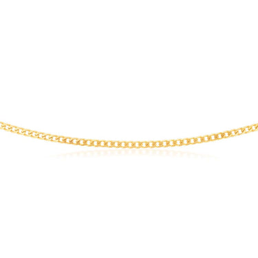 9ct Yellow Solid Gold 120 Gauge Curb 55cm Chain