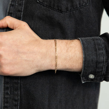 9ct Yellow Solid Gold 80 Gauge 19cm Bracelet