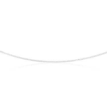 9ct White Gold 50 Gauge Tight Curb 51cm Chain