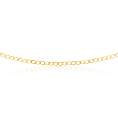 9ct Yellow Solid Gold 80 Gauge Curb 46cm Chain