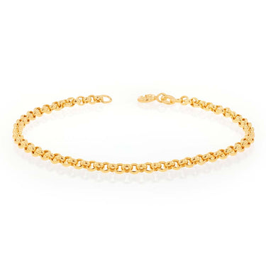 9ct Yellow Gold Belcher 19cm Bracelet