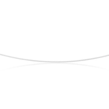 9ct White Solid Gold 40 Gauge 41cm Chain