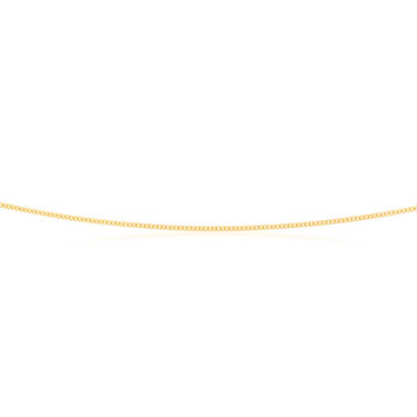 9ct Yellow Solid Gold 40 Gauge Curb 56cm Chain