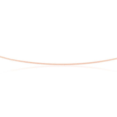 9ct Rose Solid Gold 40 Gauge Curb 51cm Chain