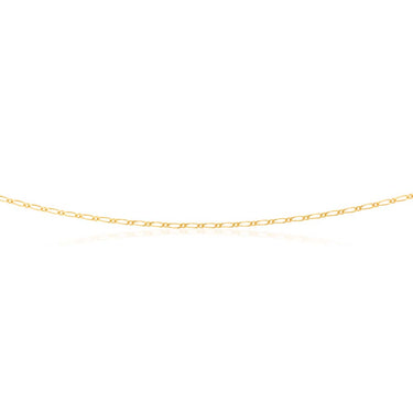 9ct Yellow Gold 40 Gauge 1:1 Figaro 51cm Chain