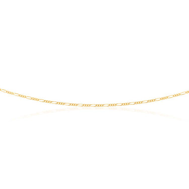 9ct Yellow Gold 40 Gauge 1:3 Figaro 56cm Chain