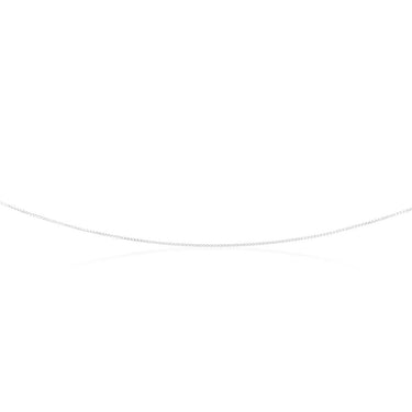 9ct White Solid Gold 15 Gauge Box 51cm Chain