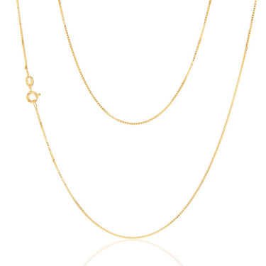 9ct Yellow Gold 15 Gauge 46cm Chain