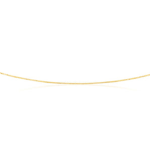 9ct Yellow Gold 15 Gauge 46cm Chain