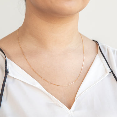 9ct Yellow Solid Gold 15 Gauge Box 51cm Chain