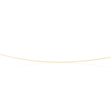 9ct Yellow Gold 18 Gauge Fine Curb 41cm Chain