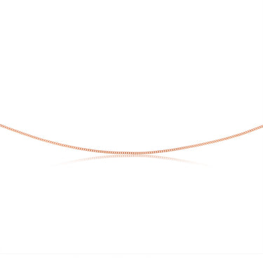 9ct Rose Solid Gold 40 Gauge Curb 56cm Chain