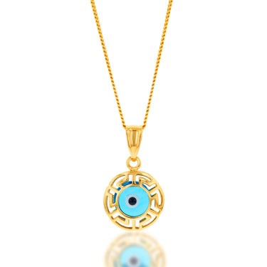 9ct Yellow Gold Fancy Evil Evil Pendant