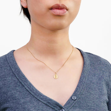 9ct Yellow Gold Zodiac Virgo Pendant