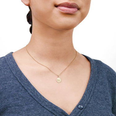 9ct Yellow Gold Capricorn Pendant