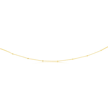 9ct Yellow Gold Curb With Diamond Cut Dices 45cm Chain