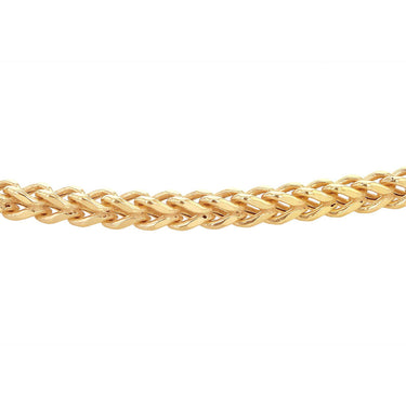 9ct Yellow Gold Square Spiga 45cm Chain