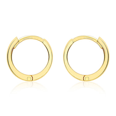 9ct Yellow Gold 8mm Polished Huggy Earrings
