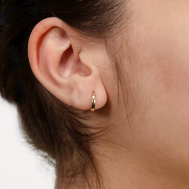 9ct Yellow Gold 8mm Polished Huggy Earrings