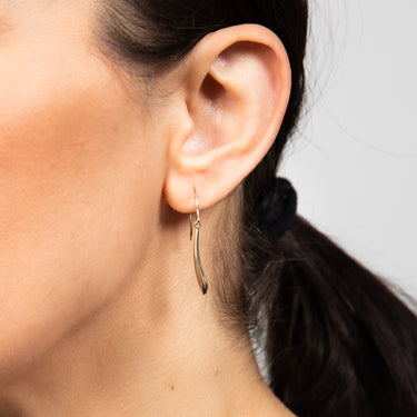 9ct Yellow Gold Light Conical Drop Earrings