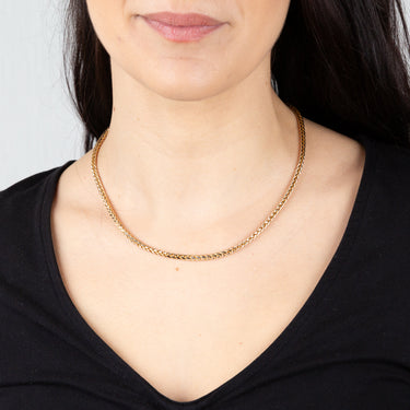 9ct Yellow Gold Fancy Two Tone 45cm Chain