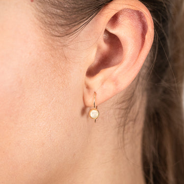 9ct Yellow Gold Polished 5.4mm Flat Euroball Earrings