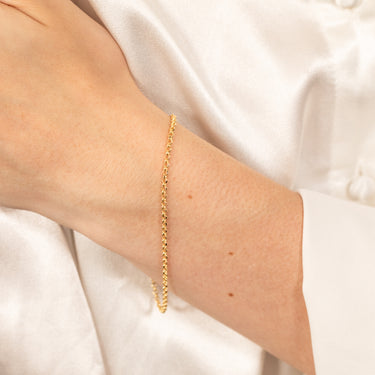 9ct Yellow Gold Fancy 19cm Bracelet