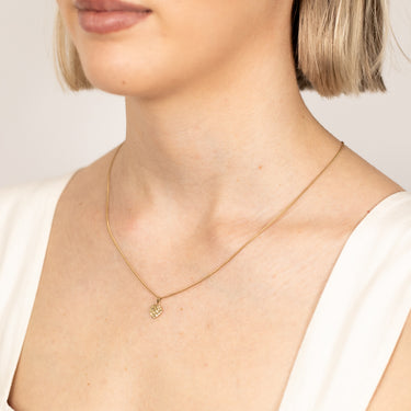 9ct Yellow Gold Textured Heart Pendant