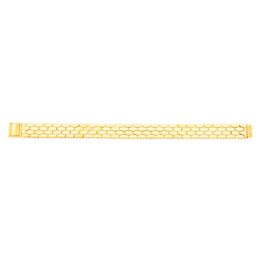 9ct Yellow Gold Fancy Honeycomb 19.7cm Bracelet