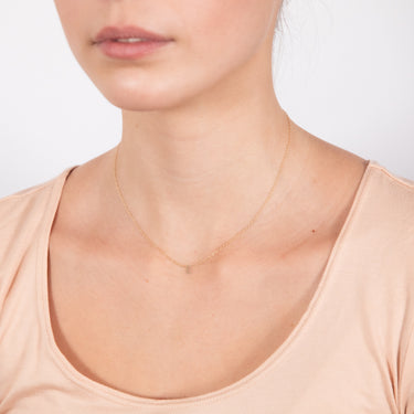 9ct Yellow Gold Initial "E" Pendant On Chain