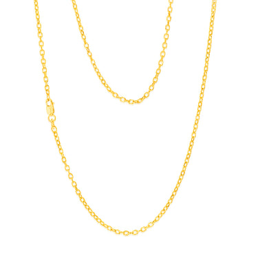 9ct Yellow Gold Belcher 60 Gauge 45cm Chain