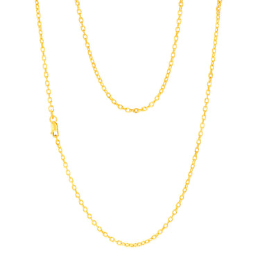 9ct Yellow Gold Belcher 60 Gauge 50cm Chain