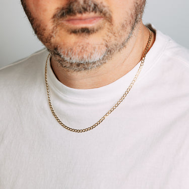 9ct Yellow Gold Curb 80 Gauge 50cm Chain