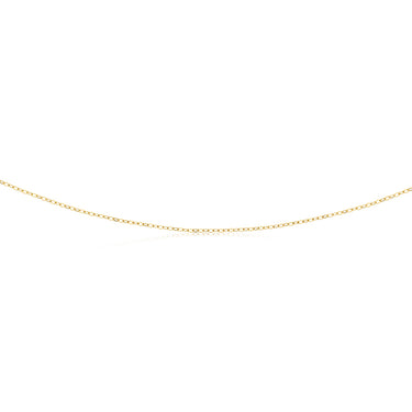 9ct Yellow Gold Fine Trace 35 Gauge 40cm Chain