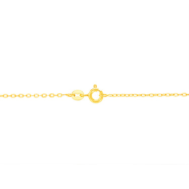 9ct Yellow Gold Fine Trace 35 Gauge 45cm Chain