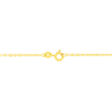9ct Yellow Gold Fine Trace 35 Gauge 50cm Chain