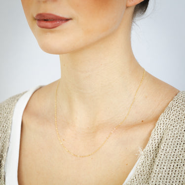 9ct Yellow Gold Fine 40+5cm Chain