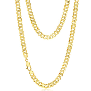 9ct Yellow Gold Flat Wire Concave 170 Gauge 60cm Chain