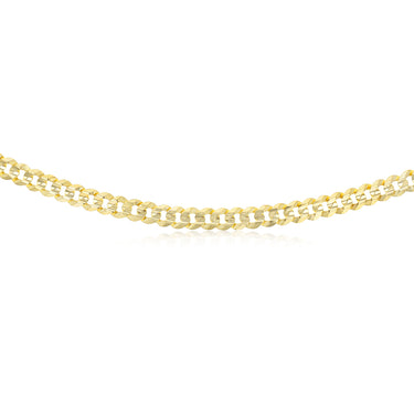 9ct Yellow Gold Flat Wire Concave 170 Gauge 60cm Chain