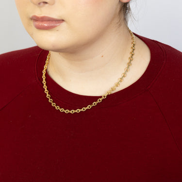 9ct Yellow Gold Link Chain Hollow 45cm Chain