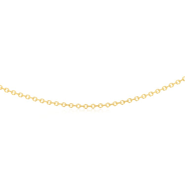 9ct Yellow Gold Link Chain Hollow 50cm Chain