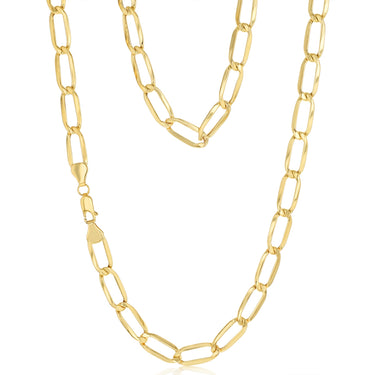9ct Yellow Gold Hollow 55ccm Figaro Chain