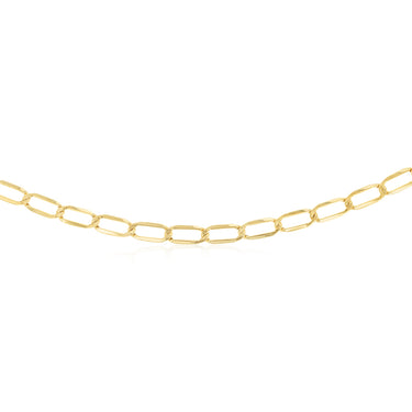 9ct Yellow Gold Hollow 60cm Figaro Chain