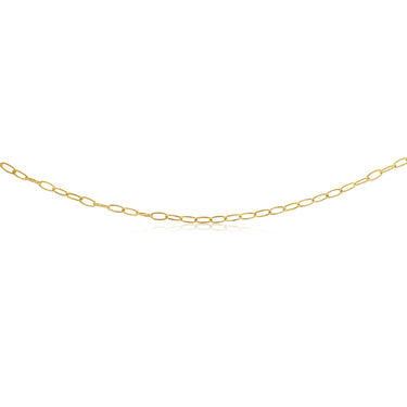 9ct Yellow Gold Sparkle Cable Hollow 45cm Chain