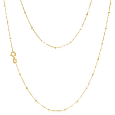 9ct Yellow Gold Fine 45cm Chain