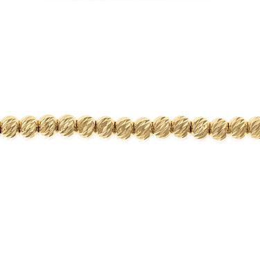 9ct Yellow Gold Fancy Beads Bracelet