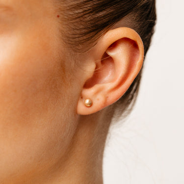 9ct Rose Gold 5mm Polished Ball Stud Earrings