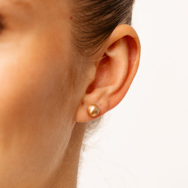 9ct Rose Gold 7mm Polished Ball Stud Earrings