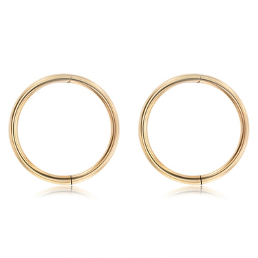 9ct Yellow Gold Plain 10mm Sleeper Earrings